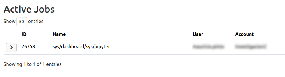 Lista de tareas activas